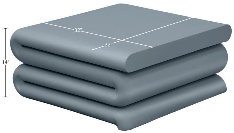 Roland Iron Coffee Table in Light Blue - 99079LtBlu-CT