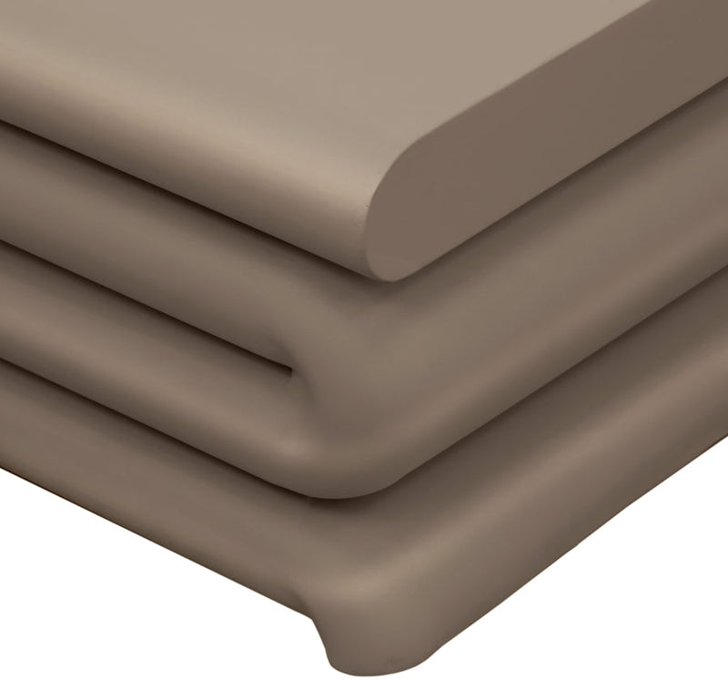 Roland Iron Coffee Table in Taupe - 99079Taupe-CT