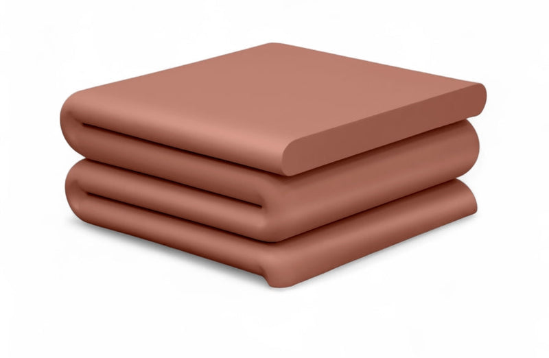 Roland Iron Coffee Table in Terracotta - 99079Terracotta-CT