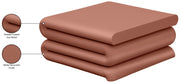 Roland Iron Coffee Table in Terracotta - 99079Terracotta-CT