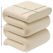 Roland Iron End Table in Cream - 99079Cream-ET