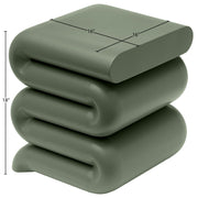 Roland Iron End Table in Green - 99079Green-ET