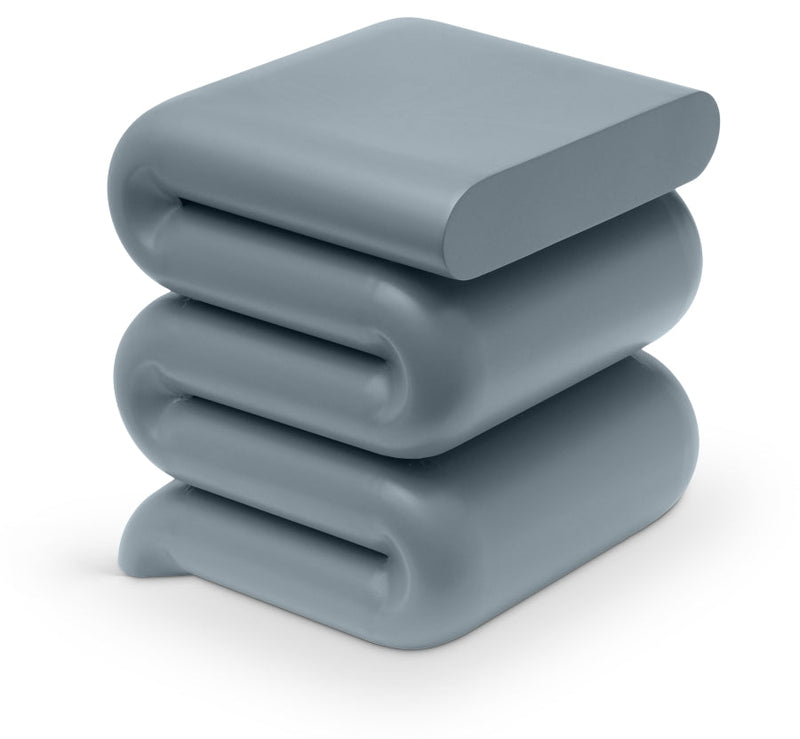 Roland Iron End Table in Light Blue - 99079LtBlu-ET