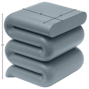 Roland Iron End Table in Light Blue - 99079LtBlu-ET