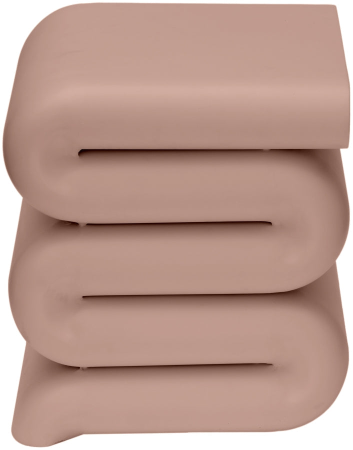 Roland Iron End Table in Pink - 99079Pink-ET