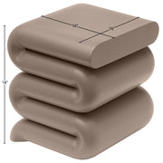 Roland Iron End Table in Taupe - 99079Taupe-ET
