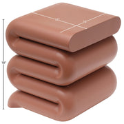 Roland Iron End Table in Terracotta - 99079Terracotta-ET