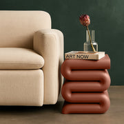 Roland Iron End Table in Terracotta - 99079Terracotta-ET