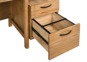 Roldan 69-inch 4-drawer Computer Desk with File Drawer Light Ash - 801115