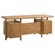 Roldan 69-inch 4-drawer Computer Desk with File Drawer Light Ash - 801115
