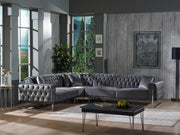 Rolex 124" Wide Extendable Tufted Sectional - Gate FurnitureSectional