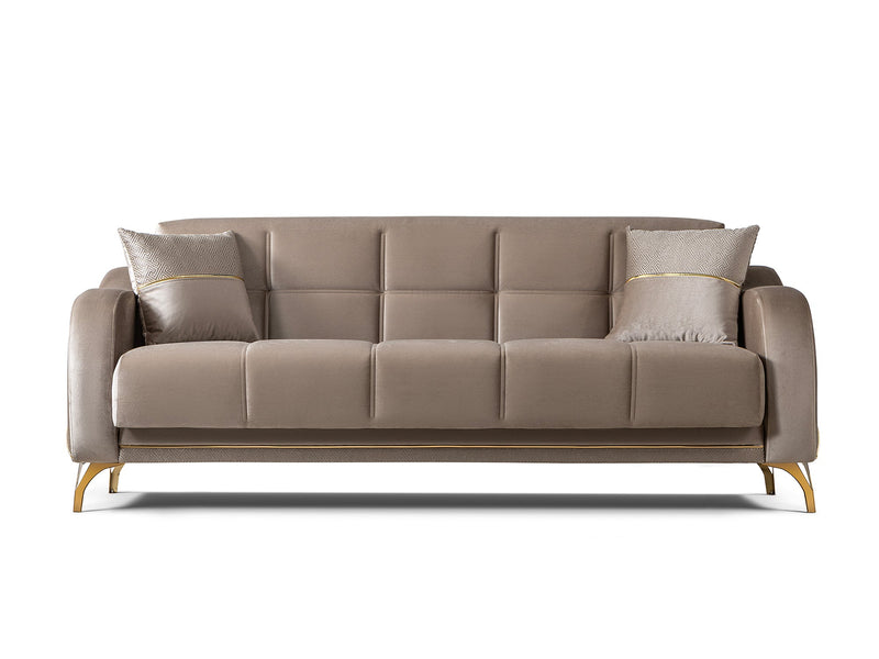 Rolex 3-pieces (Sofa & Loveseat & Chair) Livingroom Set in Brown - 200-ST-ROL-VELVET260-321