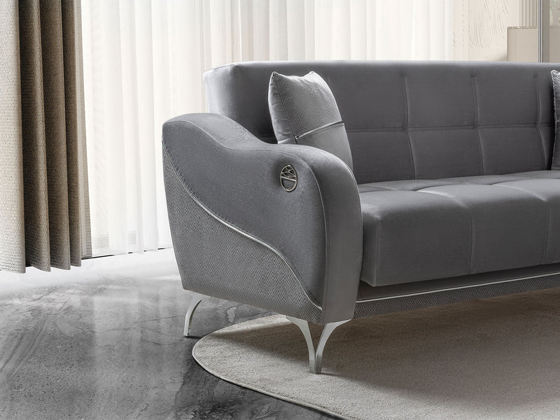 Rolex 3-pieces (Sofa & Loveseat & Chair) Livingroom Set in Brown - 200-ST-ROL-VELVET260-321