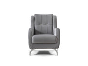 Rolex 3-pieces (Sofa & Loveseat & Chair) Livingroom Set in Grey - 200-ST-ROL-VELVET405-321
