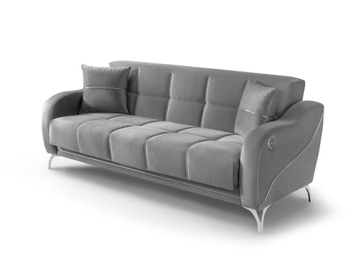 Rolex Convertible Sofa in Grey - 200-ST-ROL-VELVET405-3