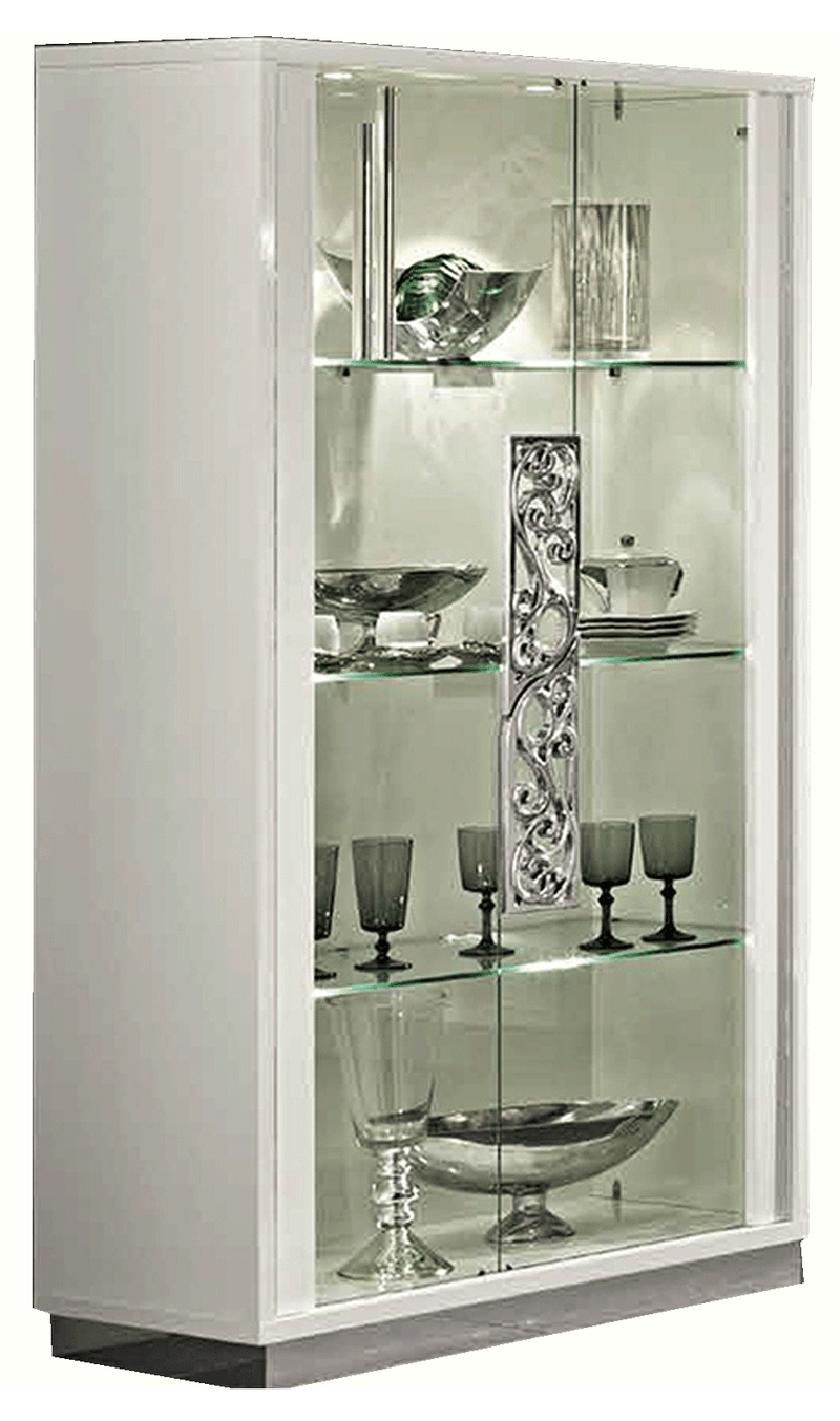 Roma 2-Door Curio White - i24043