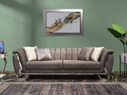 Roma 93" Wide Striped Sofa - Gate FurnitureSofas