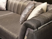 Roma 93" Wide Striped Sofa - Gate FurnitureSofas