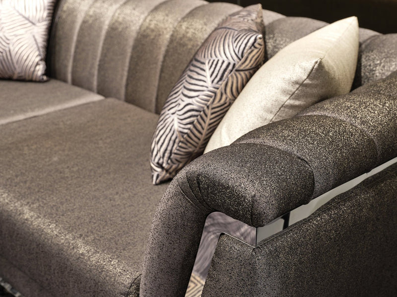 Roma 93" Wide Striped Sofa - Gate FurnitureSofas