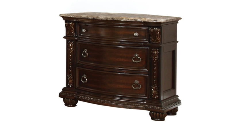 Roma Nightstand Dark Walnut - Roma Nightstand Dark Walnut