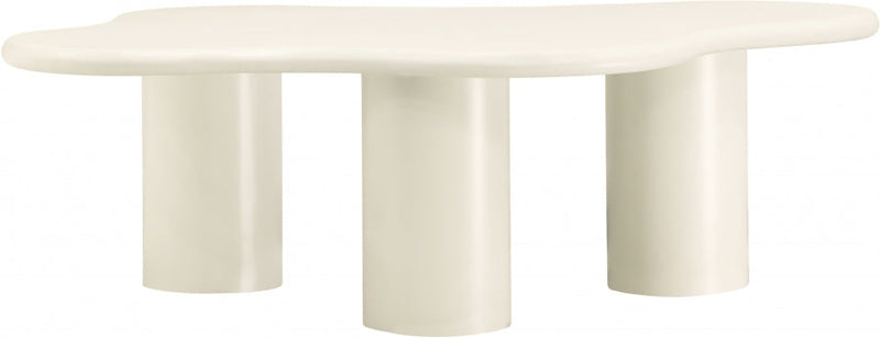 Romaine Iron Coffee Table in Cream - 278Cream-CT
