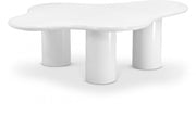 Romaine Iron Coffee Table in White - 278White-CT