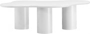 Romaine Iron Coffee Table in White - 278White-CT