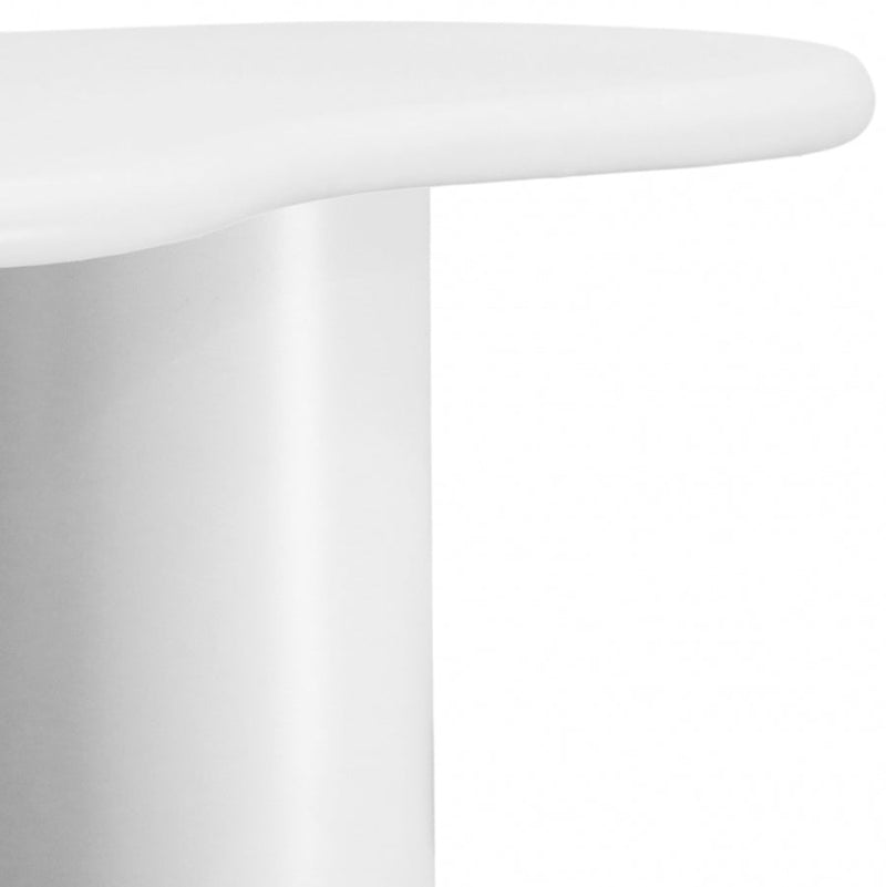 Romaine Iron Coffee Table in White - 278White-CT