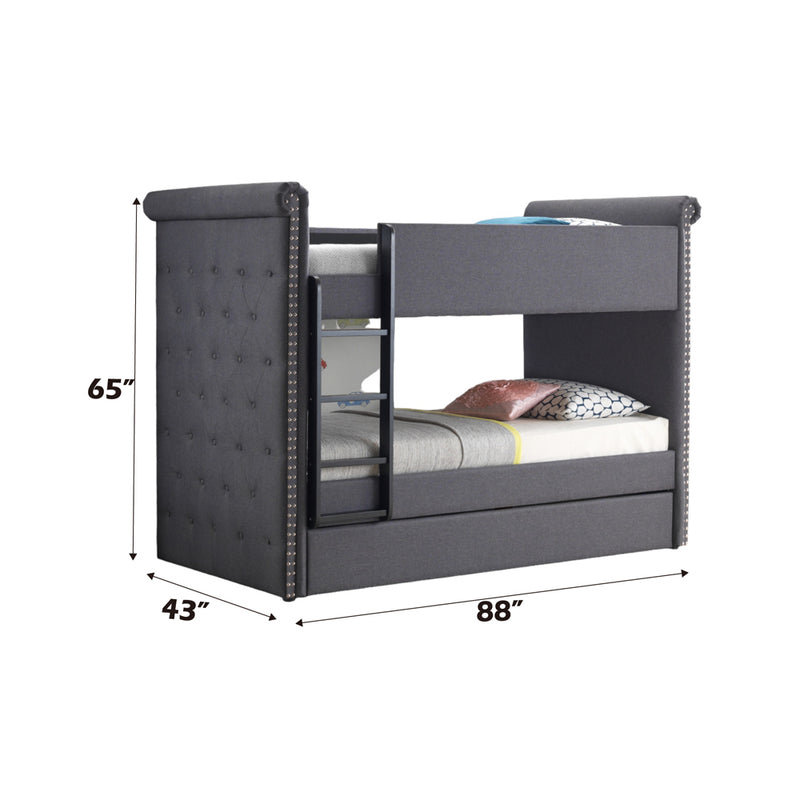 Romana II Twin/Twin Bunk Bed W/Trundle - 37855