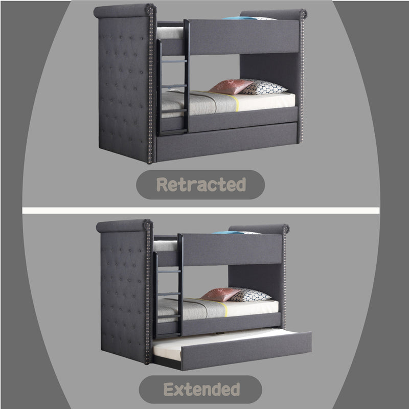 Romana II Twin/Twin Bunk Bed W/Trundle - 37855
