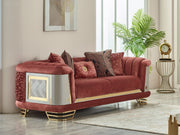 Romances 80" Wide Square Arm Loveseat - Gate FurnitureLoveseat