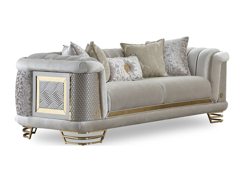 Romances 80" Wide Square Arm Loveseat - Gate FurnitureLoveseat
