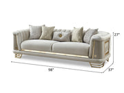 Romances 98" Wide Square Arm Sofa - Gate FurnitureSofas