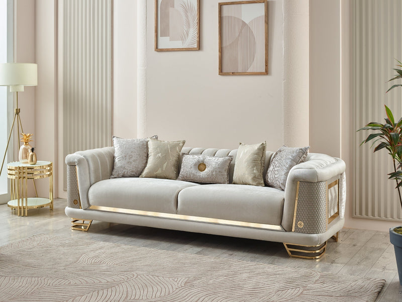 Romances 98" Wide Square Arm Sofa - Gate FurnitureSofas