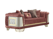 Romans 2-pieces (Sofa & Loveseat) Livingroom Set Brick in Brick - 101-ROM-SIE210-32