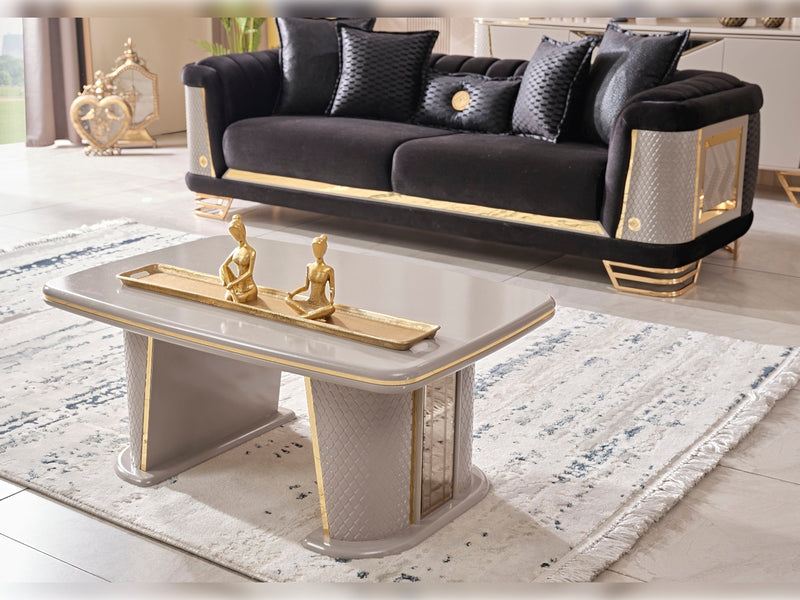 Romans 3-pieces (Sofa & Loveseat & Chair) Livingroom Set Black in Black - 101-ROM-LV900-321