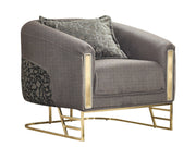 Romans Chair Grey in Grey - 101-ROM-NSIE680-B