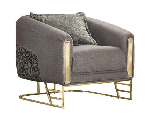 Romans Chair Grey in Grey - 101-ROM-NSIE680-B