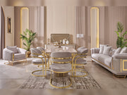 Romans Dining Chair Cream in Cream - 115-ROM-NSIE20-DC