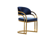 Romans Dining Chair Navy Blue in Blue - 115-ROM-LV431-DC