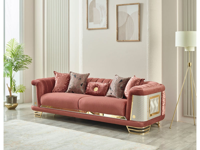 Romans Stationary Sofa Brick in Brick - 101-ROM-SIE210-3