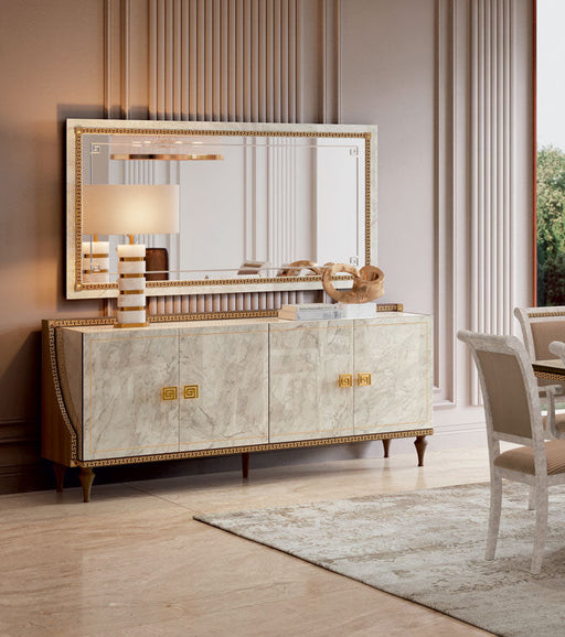 Romantica 4 Door Buffet / Mirror Set - p13751