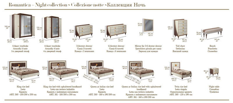Romantica Bedroom SET - p13659