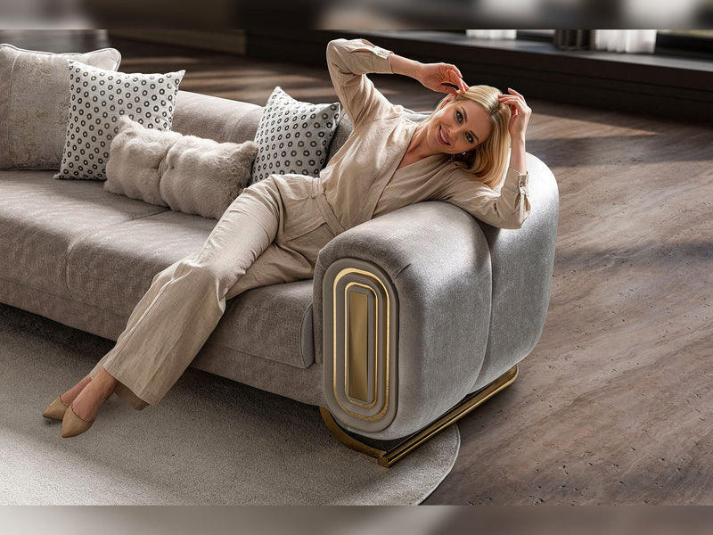 Romeo 3-pieces (Sofa & Loveseat & Chair) Livingroom Set in Beige - 200-ST-ROM-HENRY07-321