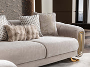 Romeo 3-pieces (Sofa & Loveseat & Chair) Livingroom Set in Beige - 200-ST-ROM-HENRY07-321