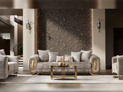 Romeo 3-pieces (Sofa & Loveseat & Chair) Livingroom Set in Beige - 200-ST-ROM-HENRY07-321