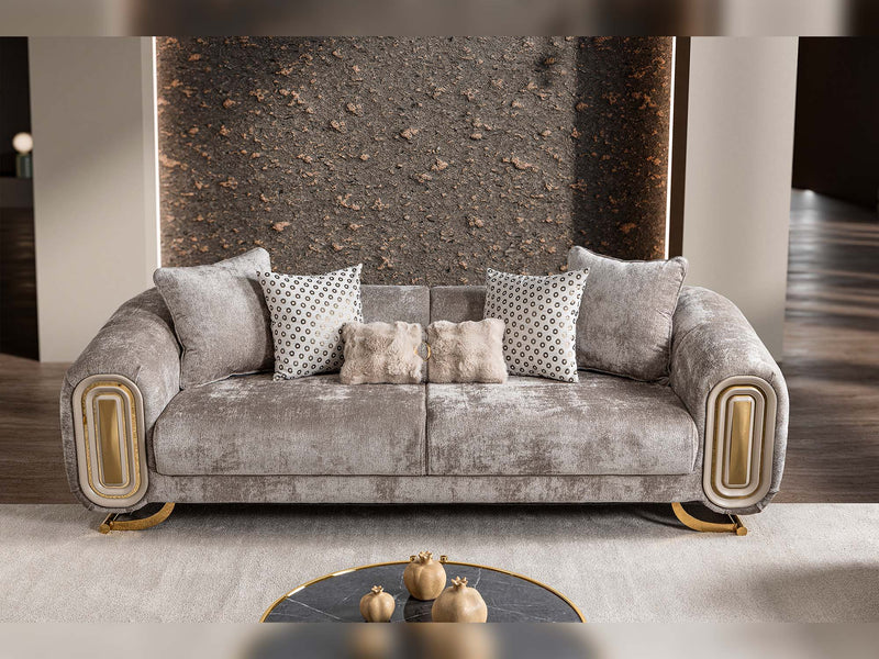 Romeo 3-pieces (Sofa & Loveseat & Chair) Livingroom Set in Cream - 200-ST-ROM-KENZO20-321
