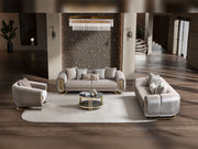 Romeo 3-pieces (Sofa & Loveseat & Chair) Livingroom Set in Cream - 200-ST-ROM-KENZO20-321