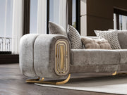 Romeo 3-pieces (Sofa & Loveseat & Chair) Livingroom Set in Cream - 200-ST-ROM-KENZO20-321