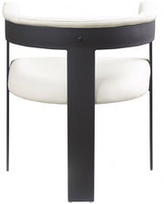 Romeo Vegan Leather Upholstered Dining Chair in Cream, Set of 2 - 470Cream-C